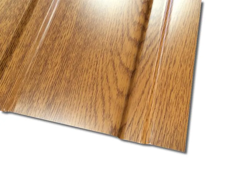 Wandblech T-7W Golden Oak - Holzoptik - 25 µm Polyesterbeschichtung - Bild 3